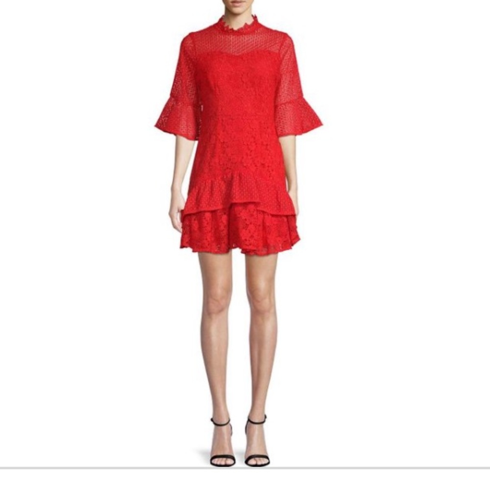 Lea and viola beautiful bell sleeve lace dress
